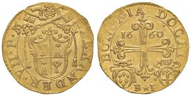 Alessandro VII (1655-1667) Bologna – Scudo d’oro 1660 – Munt. 60b; Prezzario 75/G (con questa data conosciuto un solo esemplare dal Medagliere Vatican...