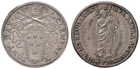 Clemente X (1670-1676) Giulio – Munt. 31 AG (g 3,27) RRR Moneta assai rara a trovarsi in questa conservazione

SPL/qFDC