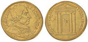 Clemente XI (1700-1721) Doppia 1700 A. I Giubileo – Munt. 5 AU (g 6,70) RRR Screpolature nei campi ma di ottima qualità

SPL+