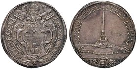 Clemente XI (1700-1721) Piastra A. XIII – Munt. 38 AG (g 31,82) RR Bella patina

qSPL