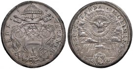 Sede Vacante (1724) Piastra 1724 – Munt. 2 AG (g 31,80) RRRR Conservazione eccezionale, specie per questo tipo di moneta e per questa piastra di Sede ...