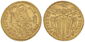 Benedetto XIV (1740-1758) Zecchino 1749 A. IX – Munt. 17 AU (g 3,42) RR Esemplare eccezionale e assai raro.

FDC