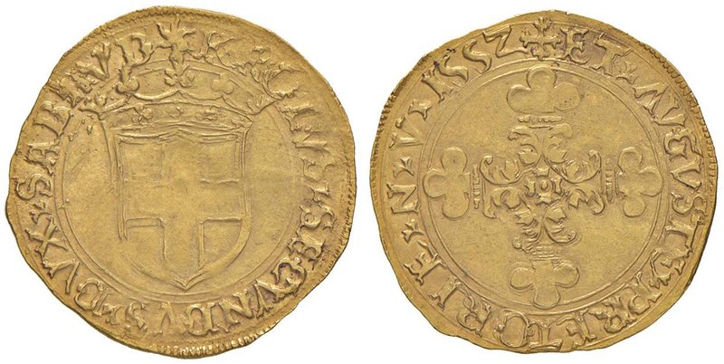 MONETE E MEDAGLIE DEI SAVOIA Carlo II (1504-1553) Scudo d’oro 1552 Aosta – MIR 3...