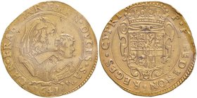 Carlo Emanuele II (reggenza della madre Maria Cristina di Francia, 1638-1648) Quadrupla 1641 – MIR 739a AU RRR Sigillato BB/SPL “carenze di tondello” ...