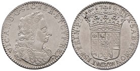 Vittorio Amedeo II (1680-1730) Lira 1718 – MIR 886b AG (g 6,14) RR Conservazione eccezionale per questo tipo di moneta con argentatura brillante e spl...