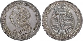 Carlo Emanuele III (1730-1773) Scudo 1756 – Nomisma 151; MIR 946b AG (g 35,19) Bella patina iridescente

SPL+
