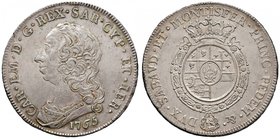 Carlo Emanuele III (1730-1773) Scudo 1765 – Nomisma 157; MIR 946h AG (g 35,18) Splendido esemplare

qFDC