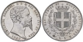Vittorio Emanuele II (1849-1861) 5 Lire 1860 T – Nomisma 790 AG R Minimi graffietti al D/ ed uno sullo stemma al R/ ma splendido esemplare

FDC