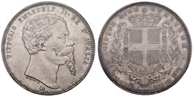Vittorio Emanuele II (1861-1878) 5 Lire 1861 F – Nomisma 877 AG RR In slab PCGS MS65. Conservazione eccezionale con fondi satinati. Per noi è il migli...