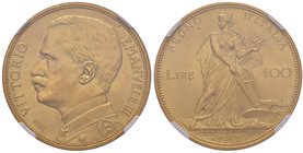 Vittorio Emanuele III (1900-1946) 100, 50, 20 e 10 Lire 1912 – Nomisma 1048, 1063, 1078, 1102 AU RR Lotto di quattro monete tutte in slab NGC nell’ord...