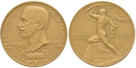 Vittorio Emanuele III (1900-1946) 100 Lire 1925 – Nomisma 1054 AU RR Questa stupenda moneta, di certo una delle più belle della monetazione di Vittori...