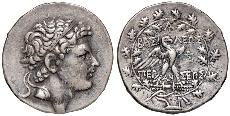 MACEDONIA Perseo (179-168 a.C.) Tetradramma - Testa diademata a d. - R/ Aquila i...