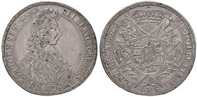 Olmütz – Carlo III (1695-1711) Tallero 1705 – KM 372; Dav. 1209 AG (g 28,09) Graffietti al D/

BB
