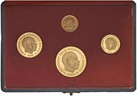 COSTA D’AVORIO 100, 50, 25 e 10 Franchi 1966 – KM 2-5 (g 31,94 + 15,97 + 8,10 + 3,25) Lotto di quattro monete in astuccio originale senza certificati ...