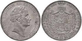 GERMANIA Prussia - Friedrich Wilhelm III (1797-1840) 2 Talleri 1839 A – KM 425 AG (g 37,11) Colpetti al bordo, piccoli graffi sulla guancia

SPL+