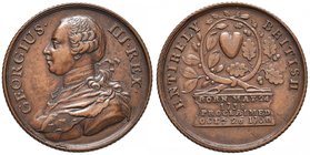 INGHILTERRA Giorgio III (1760-1820) Medaglia 1760 per l’ascesa al trono – AE (g 18,11 – Ø 34 mm)

SPL