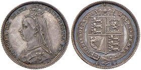 INGHILTERRA Vittoria (1837-1901) 6 Pence 1887 – KM 759 AG (g 2,84) Splendida patina

FS