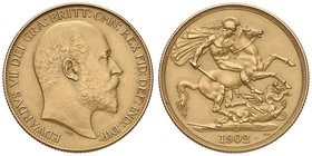 INGHILTERRA Edoardo VII (1901-1910) 2 Sterline 1902 – Fr. 399 AU (g 15,90) 

SPL+