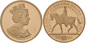 INGHILTERRA Elisabetta II (1952-) 5 Sterline 2002 Golden Jubilee – AU (g 39,94) In astuccio con certificato

FS