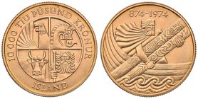ISLANDA 10.000 Corone 1974 – Fr. 2 AU (g 15,56)

FDC