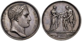 Medaglia 1815 Seconda abdicazione a favore del figlio - Opus: Andrieu, Brenet – AG (g 35,11 – Ø 41 mm) RR Minimi segnetti e colpetti 

SPL