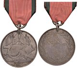 TURCHIA - Medaglia 1855 Crimea– AG (g 26,00 – Ø 37 mm) Sul taglio è inciso: 2994 P.TE W. A. J. BURFET 1/13th FOOT. Con nastrino

BB