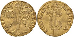 FIRENZE Repubblica (sec. XIII-1532) Fiorino con simbolo cappello, 1252-1303 – Bernocchi 177 AU (g 3,49) RRR Modesta ondulazione del tondello

SPL+
