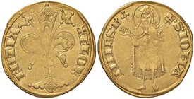 FIRENZE Repubblica (sec. XIII-1532) Fiorino con simbolo tre frutti con gambo, 1252-1303 – Bernocchi 246-249 AU (g 3,48) Debolezza centrale di conio
...