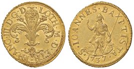 FIRENZE Francesco II (1737-1765) Fiorino 1737 – MIR 351/1 AU (g 3,46) Una schiacciatura al margine del D/ e del R/ ma bellissimo esemplare dal metallo...