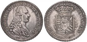 FIRENZE Pietro Leopoldo (1765-1790) Mezzo francescone 1790 col titolo di re di Ungheria ecc. – MIR 398 AG (g 13,65) RR

qSPL