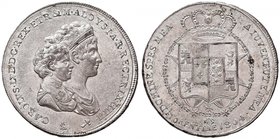 FIRENZE Carlo I di Borbone (1803-1807) Mezza dena 1804 – MIR 426/2 AG (g 19,67) RR Minimi graffietti di conio al D/ 

SPL+