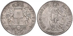 GENOVA Dogi biennali (1528-1797) 4 Lire 1796 Stella dopo la data – MIR 313/4 AG (g 16,67) Minimo difetto di conio al R/ ma esemplare di conservazione ...