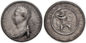 MILANO Filippo II (1556-1598) Medaglia dedicata a Giovanni Battista Salvatorini, giureconsulto milanese – Vannel, Toderi 304 AG (g 7,36 – o 24 mm) RRR...