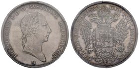 MILANO Francesco I (1815-1835) Scudo 1822 – Gig. 28 AG In slab PCGS MS63. Conservazione eccezionale con bella patina di vecchia raccolta

FDC