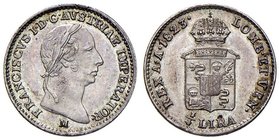 MILANO Francesco I (1815-1835) Quarto di lira 1823 – Gig. 84 AG (g 1,63)

FDC/qFDC