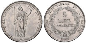MILANO Governo Provvisorio di Lombardia (1848) 5 Lire 1848 scatola portamessaggi – AG (g 16,39) Interno vuoto

SPL