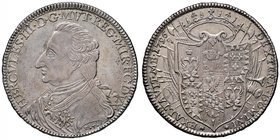 MODENA Ercole III (1780-1796) Tallero 1796 – MIR 855/2 AG (g 28,06) Di insolita conservazione per questo tipo di moneta

SPL