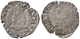 NAPOLI Ferdinando II d’Aragona (1495-1496) Armellino sigla T – MIR 102 AG (g 1,45) RR Frattura del tondello e graffietti

qBB