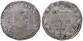 NAPOLI Filippo II (1554-1598) Ducato sigla IBR – MIR 169 AG (g 29,62) Graffietti

BB