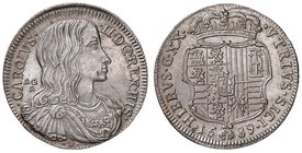 NAPOLI Carlo II (1674-1700) Tarì 1689 Leggenda interrotta – Magliocca 21 AG (g 5,12) Bellissimo esemplare dal metallo brillante

qFDC/FDC