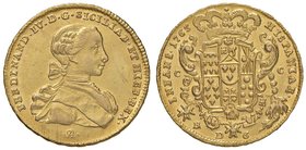 NAPOLI Ferdinando IV (1759-1816) 6 Ducati 1763 sigla IA – Magliocca 190 AU (g 8,84)

SPL+/FDC