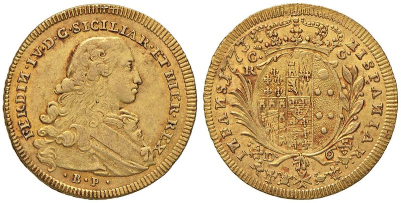 NAPOLI Ferdinando IV (1759-1816) 6 Ducati 1773 – Magliocca 207 AU (g 8,81)

SP...