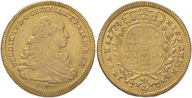 NAPOLI Ferdinando IV (1759-1816) 6 Ducati 1774 – Magliocca 208 AU (g 8,81) Graffi di conio al D/

BB+