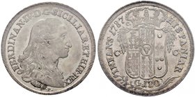 NAPOLI Ferdinando IV (1759-1816) Piastra 1787 – Magliocca 245 AG In slab PCGS MS62.

FDC