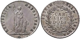 NAPOLI Repubblica Napoletana (1799) Piastra A. VII – Magliocca 373 AG (g 27,54) Bellissimo esemplare per questo tipo di moneta

SPL
