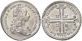 PALERMO Carlo di Borbone (1734-1759) 6 Tarì 1735 Incoronazione – MIR 555 AG (g 13,68) Un minimo graffio di conio al R/ ma di conservazione eccezionale...
