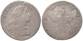 PALERMO Ferdinando III (1759-1816) 12 Tarì 1787 – MIR 601/1 AG (g 26,55) RRR Screpolatura al ciglio del D/

MB+