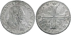 PALERMO Ferdinando III (1759-1816) 6 Tarì 1794 – MIR 607/1 AG (g 13,54) RR Graffietti di conio al D/ e al R/

SPL