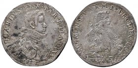 PARMA Odoardo Farnese (1622-1646) Scudo 1627 – MIR 1013/4 AG (g 27,62) Macchie al D/ 

BB