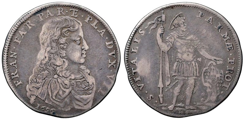 PARMA Francesco Farnese (1694-1727) Testone 1696 – MIR 1048 AG (g 8,86) RR

qB...